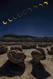 Annular Solar Eclipse,  Egg Hatchery (Cracked Eggs), Bisti Badlands, New Mexico
