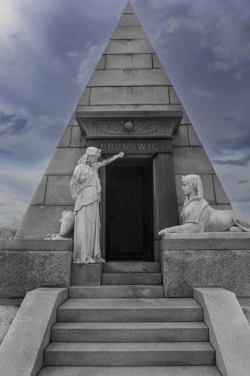 Ancient Portal, Metairie Cemetery (Infrared)