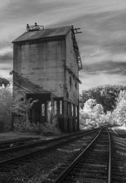 Abandoned coal loading station, Thurmond, West Virginia