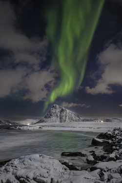 Twister-Like Aurora at Myrland